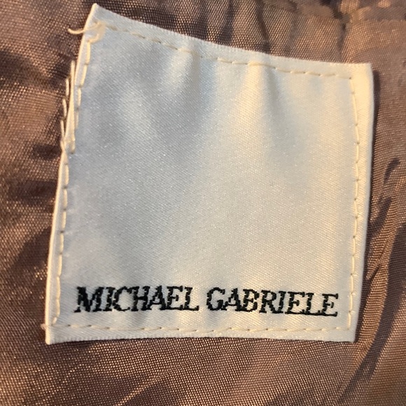 Vintage 80s Wool Cashmere Blend Michael Gabriele Navy Blazer Men’s size 44R - Picture 6 of 16